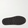 Alpine Leather-Trimmed Tumbled-Suede Lace-Up Boots - E1 Alpine Leather-Trimmed Tumbled-Suede Lace-Up Boots - E1