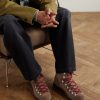 Alpine Leather-Trimmed Tumbled-Suede Lace-Up Boots - OU Alpine Leather-Trimmed Tumbled-Suede Lace-Up Boots - OU