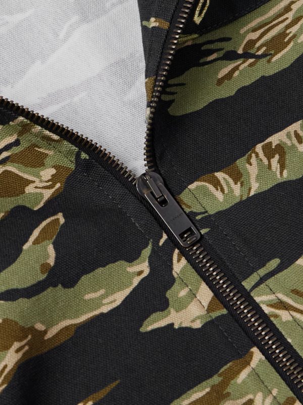 Camouflage-Print Cotton-Canvas Hooded Jacket - CU