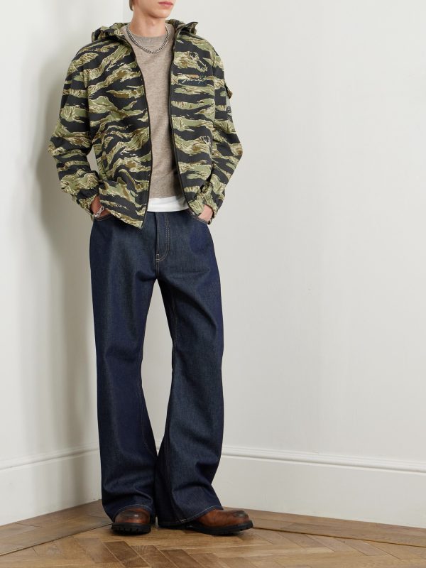 Camouflage-Print Cotton-Canvas Hooded Jacket - OU