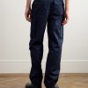 Straight-Leg Cotton-Twill Jacquard Cargo Trousers - BK Straight-Leg Cotton-Twill Jacquard Cargo Trousers - BK