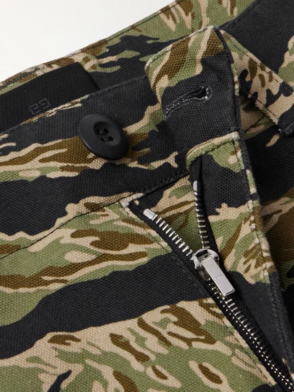 Wide-Leg Camouflage-Print Cotton-Canvas Cargo Trousers - E1 Wide-Leg Camouflage-Print Cotton-Canvas Cargo Trousers - E1