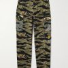 Wide-Leg Camouflage-Print Cotton-Canvas Cargo Trousers Wide-Leg Camouflage-Print Cotton-Canvas Cargo Trousers
