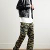 Wide-Leg Camouflage-Print Cotton-Canvas Cargo Trousers - OU Wide-Leg Camouflage-Print Cotton-Canvas Cargo Trousers - OU