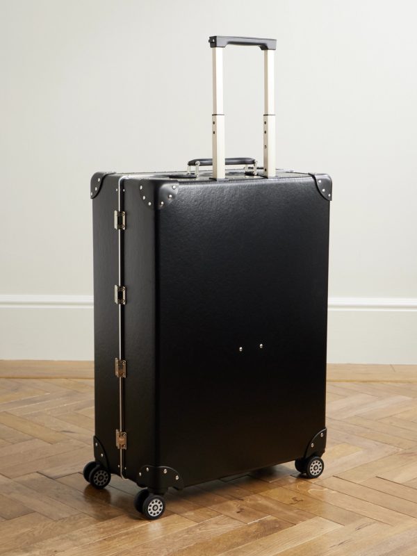 Metropolis Leather-Trimmed Suitcase - BK Metropolis Leather-Trimmed Suitcase - BK