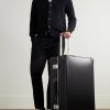 Metropolis Leather-Trimmed Suitcase - OU Metropolis Leather-Trimmed Suitcase - OU