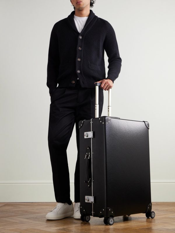Metropolis Leather-Trimmed Suitcase - OU Metropolis Leather-Trimmed Suitcase - OU