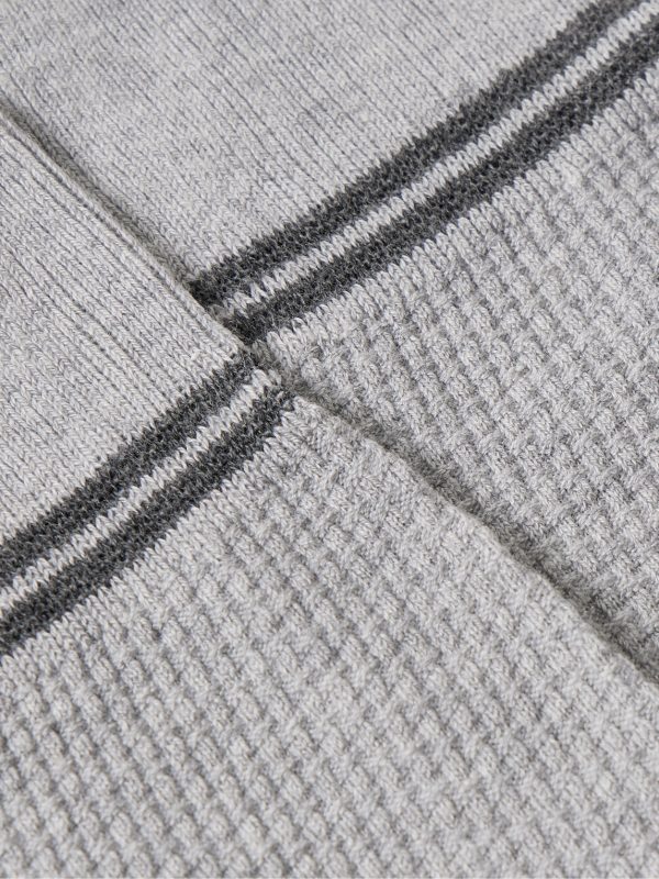 Striped Textured Organic Cotton-Blend Socks - CU
