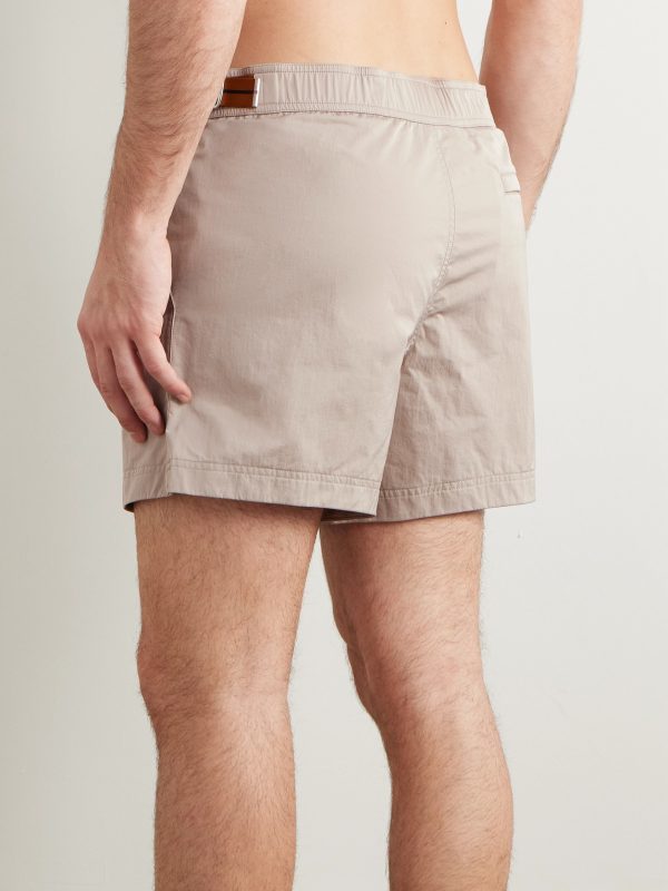 Rio Straight-Leg Mid-Length Swim Shorts - BK Rio Straight-Leg Mid-Length Swim Shorts - BK