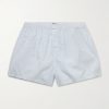 Striped Cotton-Poplin Boxer Shorts Striped Cotton-Poplin Boxer Shorts
