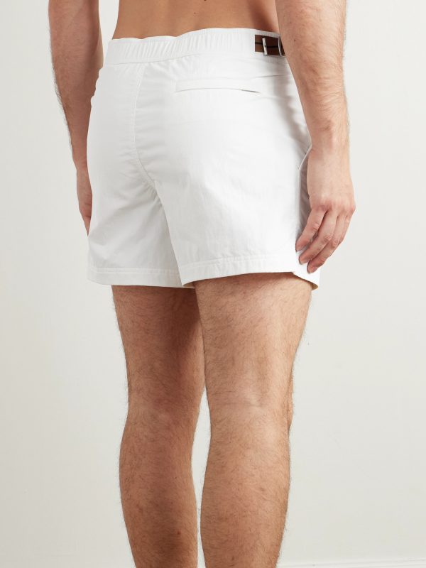 Rio Straight-Leg Mid-Length Swim Shorts - BK Rio Straight-Leg Mid-Length Swim Shorts - BK