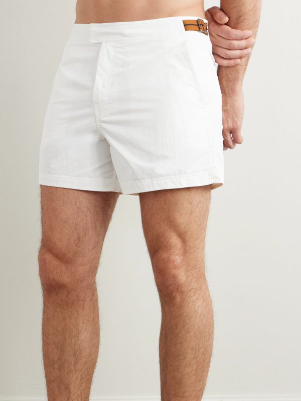 Rio Straight-Leg Mid-Length Swim Shorts - OU Rio Straight-Leg Mid-Length Swim Shorts - OU
