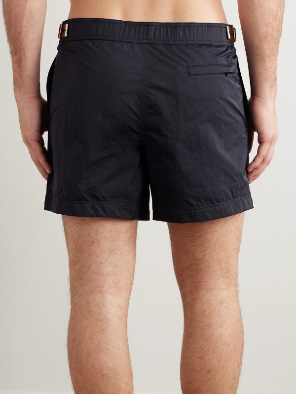 Rio Straight-Leg Mid-Length Swim Shorts - BK Rio Straight-Leg Mid-Length Swim Shorts - BK