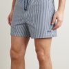 Straight-Leg Mid-Length Striped Seersucker Shorts - OU Straight-Leg Mid-Length Striped Seersucker Shorts - OU