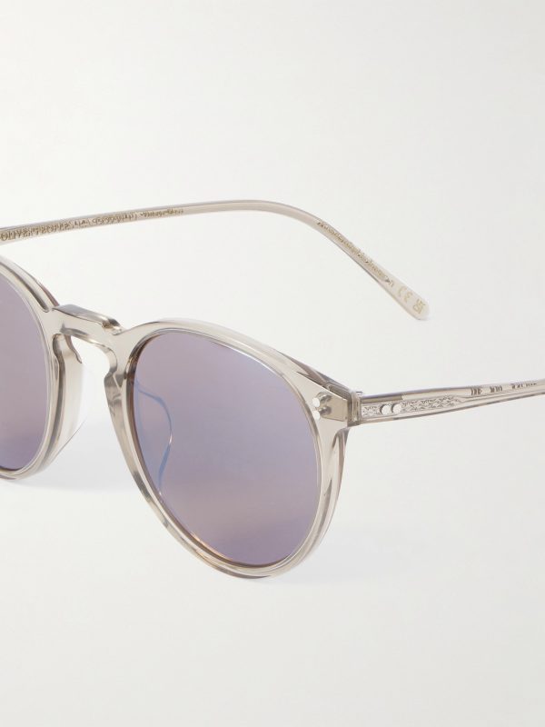 O'Malley Round-Frame Acetate Sunglasses - CU O'Malley Round-Frame Acetate Sunglasses - CU