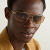 + Roger Federer R-14 Aviator-Style Gold-Tone Sunglasses - OU + Roger Federer R-14 Aviator-Style Gold-Tone Sunglasses - OU