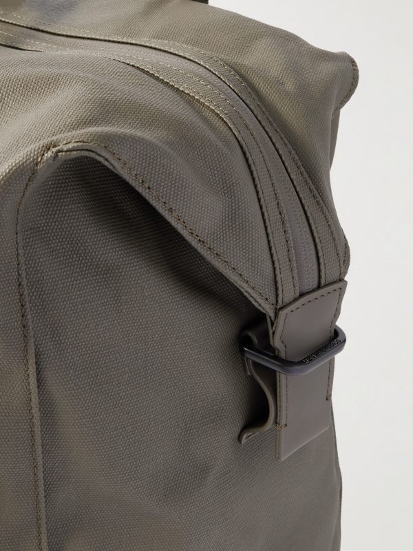 SoFo L Leather and Grosgrain-Trimmed Canvas Weekend Bag - CU SoFo L Leather and Grosgrain-Trimmed Canvas Weekend Bag - CU