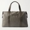 SoFo L Leather and Grosgrain-Trimmed Canvas Weekend Bag SoFo L Leather and Grosgrain-Trimmed Canvas Weekend Bag
