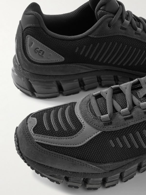 GEL-QUANTUM 360 1 AMP Suede and Rubber-Trimmed Mesh Sneakers - CU GEL-QUANTUM 360 1 AMP Suede and Rubber-Trimmed Mesh Sneakers - CU