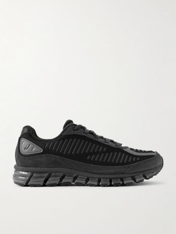 GEL-QUANTUM 360 1 AMP Suede and Rubber-Trimmed Mesh Sneakers GEL-QUANTUM 360 1 AMP Suede and Rubber-Trimmed Mesh Sneakers