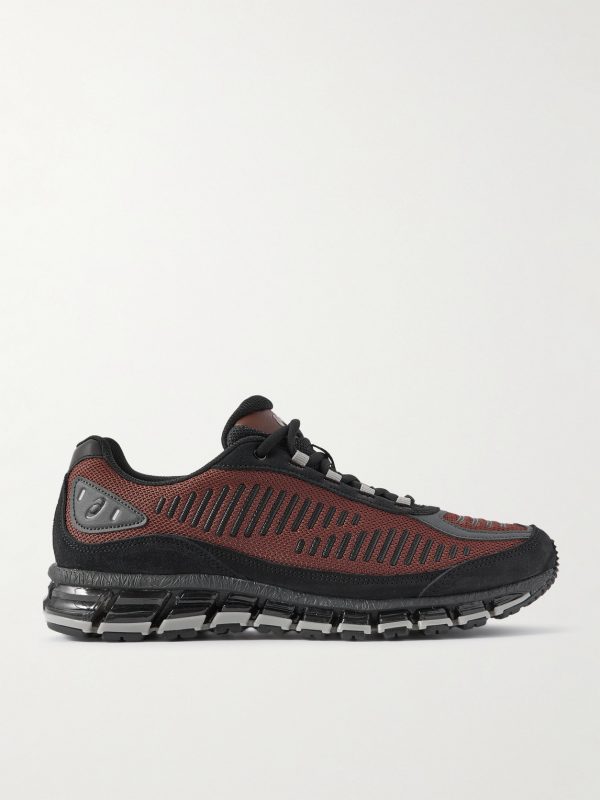 GEL-QUANTUM 360 1 AMP Suede and Rubber-Trimmed Mesh Sneakers