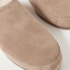 Shearling-Lined Suede Slippers - CU Shearling-Lined Suede Slippers - CU
