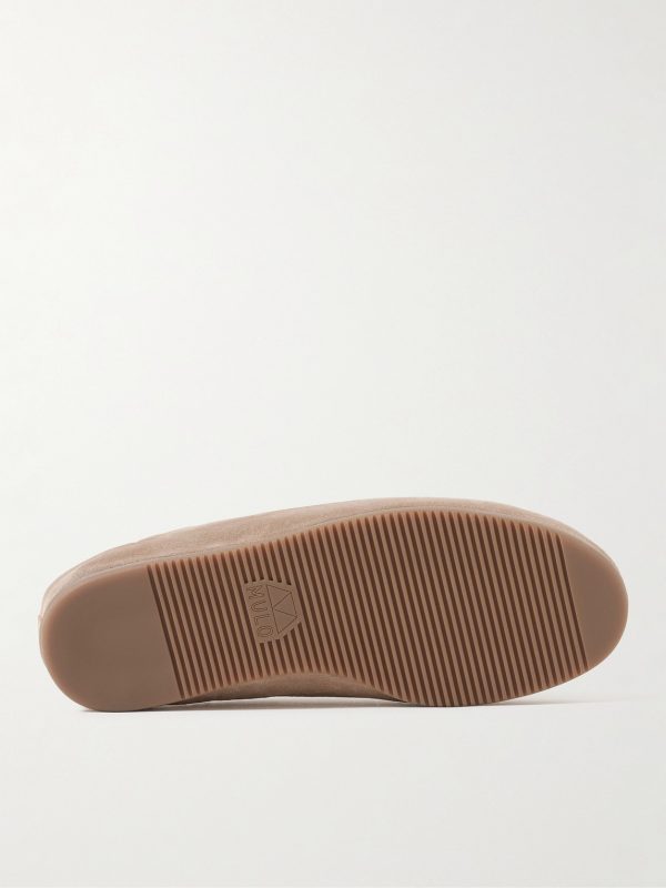 Shearling-Lined Suede Slippers - E1 Shearling-Lined Suede Slippers - E1