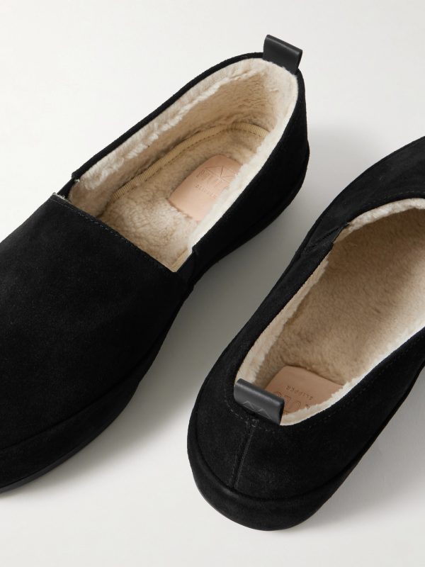 Shearling-Lined Suede Loafers - CU Shearling-Lined Suede Loafers - CU