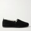 Shearling-Lined Suede Loafers Shearling-Lined Suede Loafers