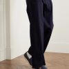 Leather-Trimmed Suede Slip-On Sneakers - OU