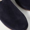 Shearling-Lined Suede Slippers - CU Shearling-Lined Suede Slippers - CU