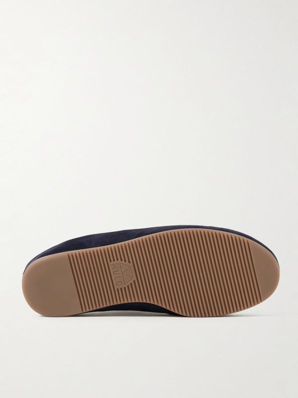 Shearling-Lined Suede Slippers - E1 Shearling-Lined Suede Slippers - E1