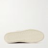 Leather-Trimmed Waxed-Suede Chukka Boots - E1 Leather-Trimmed Waxed-Suede Chukka Boots - E1