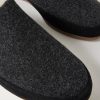 Suede-Trimmed Shearling-Lined Wool Slippers - CU