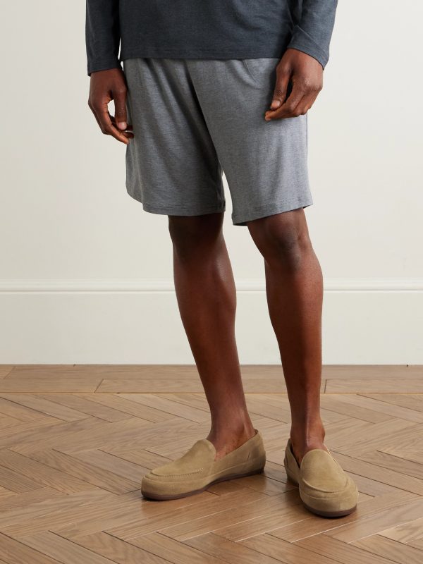 Fleece-Lined Suede Loafers - OU