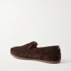 Fleece-Lined Suede Loafers - BK Fleece-Lined Suede Loafers - BK