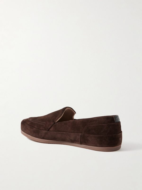 Fleece-Lined Suede Loafers - BK Fleece-Lined Suede Loafers - BK