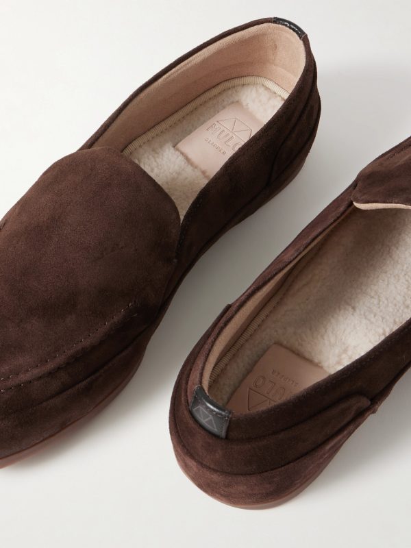 Fleece-Lined Suede Loafers - CU Fleece-Lined Suede Loafers - CU