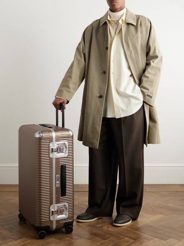 Bank Light 76cm Leather-Trimmed Makrolon® Polycarbonate Spinner Suitcase - OU Bank Light 76cm Leather-Trimmed Makrolon® Polycarbonate Spinner Suitcase - OU