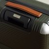 Bank Zip Deluxe M 55cm Leather-Trimmed Polycarbonate Spinner Carry-On Suitcase - CU