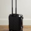 Bank Light 55cm Leather-Trimmed Polycarbonate Spinner Suitcase - BK Bank Light 55cm Leather-Trimmed Polycarbonate Spinner Suitcase - BK