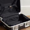 Bank Light 55cm Leather-Trimmed Polycarbonate Spinner Suitcase - E1 Bank Light 55cm Leather-Trimmed Polycarbonate Spinner Suitcase - E1