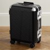 Bank Light 55cm Leather-Trimmed Polycarbonate Spinner Suitcase Bank Light 55cm Leather-Trimmed Polycarbonate Spinner Suitcase