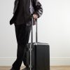 Bank Light 55cm Leather-Trimmed Polycarbonate Spinner Suitcase - OU Bank Light 55cm Leather-Trimmed Polycarbonate Spinner Suitcase - OU