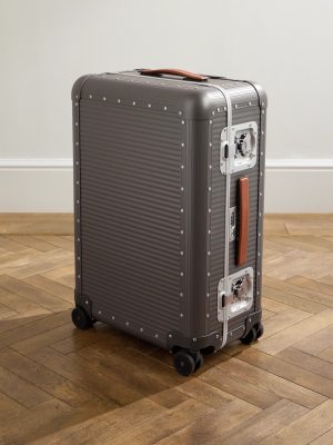 Bank Spinner 68cm Leather-Trimmed Aluminium Spinner Suitcase