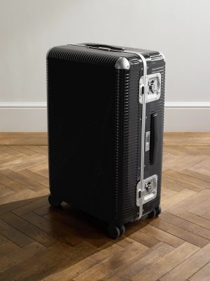 Bank Light 76cm Leather-Trimmed Makrolon® Polycarbonate Spinner Suitcase