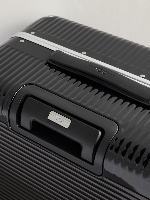 Bank Spinner 68cm Leather-Trimmed Polycarbonate Suitcase - CU