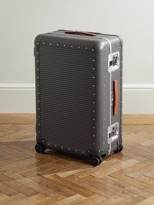 Bank Spinner 76cm Leather-Trimmed Polycarbonate Spinner Suitcase