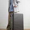 Bank Spinner 76cm Leather-Trimmed Polycarbonate Spinner Suitcase - OU Bank Spinner 76cm Leather-Trimmed Polycarbonate Spinner Suitcase - OU
