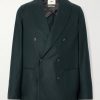Alain Double-Breasted Virgin Wool-Blend Flannel Blazer Alain Double-Breasted Virgin Wool-Blend Flannel Blazer